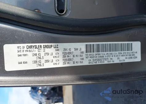 2013 Dodge Journey Sxt from USA, damaged, VIN 3C4PDDBG9DT579275